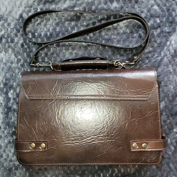 Vintage "FREDELLE" Leather Mino Handbag/Mini Briefcase - Picture 3 of 7